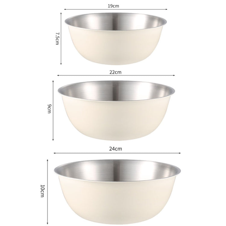304 Stainless Steel Food Grade Dishes Bowl Kitchen Baking Stirring Bowl Vegetables Sandwood Basin