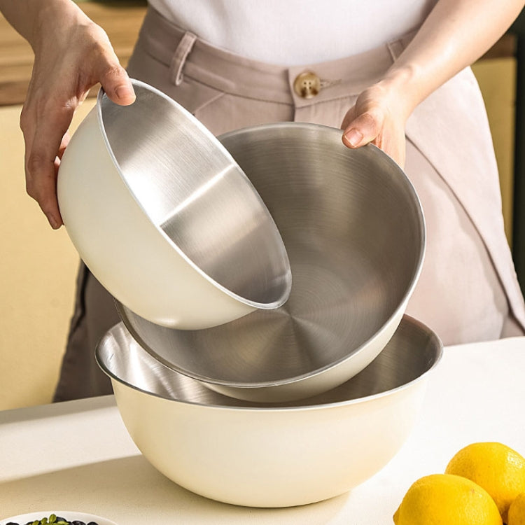 304 Stainless Steel Food Grade Dishes Bowl Kitchen Baking Stirring Bowl Vegetables Sandwood Basin