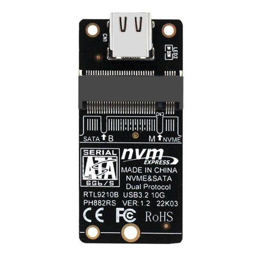 M.2 NVME Hard Disk Box Transfer Card RTL9210B Chip Type-C / USB-C USB3.1 Gen2 10Gbps
