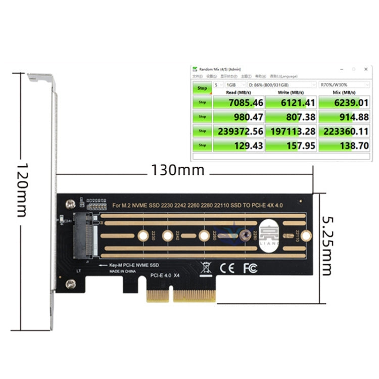2pcs M.2 Riser Card NVMe SSD to PCI-E X4 4.0 GEN4