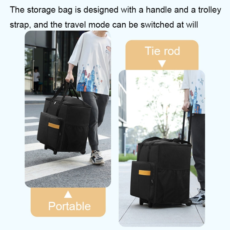 BUBM Computer Host Detachable Trolley Shockproof Waterproof Storage Bag With Wheels