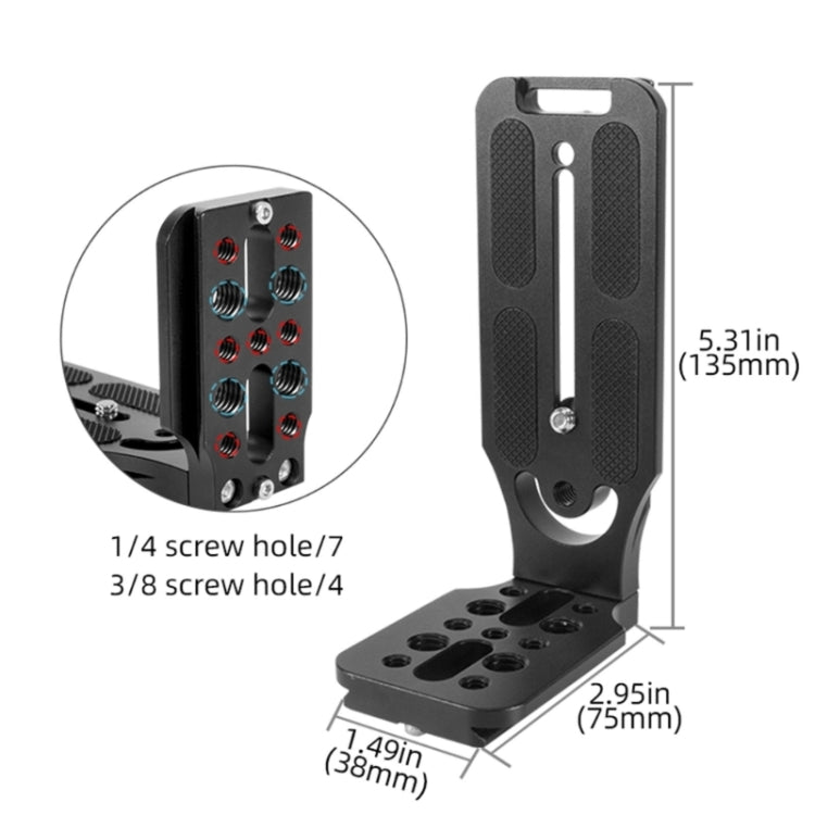 BEXIN  L130-50C Camera Quick Release Plate L-shaped Vertical Board