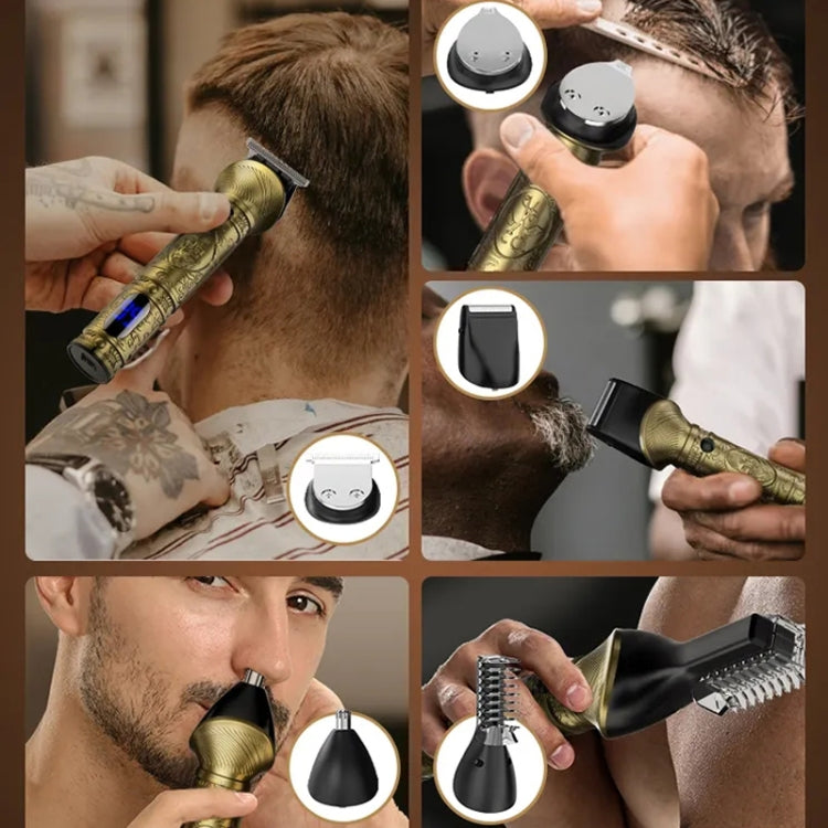 6 In 1 Men Multi-Functional Clipper Metal Body Hair Cutting