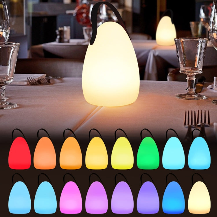16 Colors LED Night Light with Handle Hanging Lantern USB Rechargeable Table Lamp