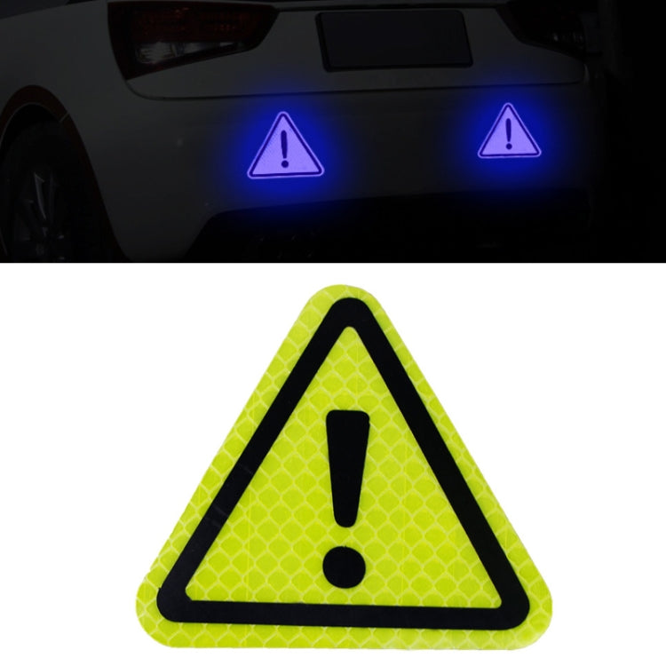 Car Tail Triangle Reflective Stickers Safety Warning Danger Signs Car Stickers