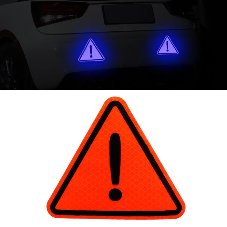 Car Tail Triangle Reflective Stickers Safety Warning Danger Signs Car Stickers