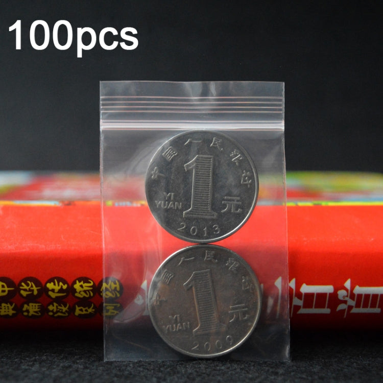 100pcs  Perforated Ziplock Bag Thickened Transparent Packaging Bag Plastic Sealed Bag