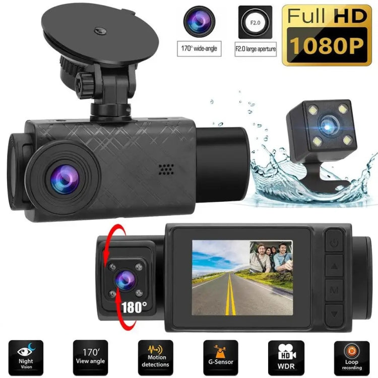 2 Inch Screen 3-Record 1080P Driving Recorder