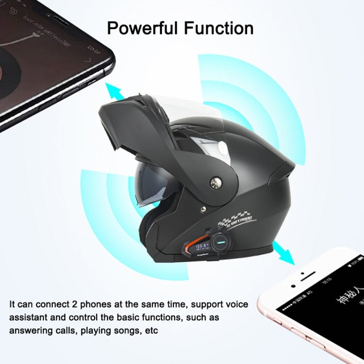 KUQIBAO Motorcycle Helmet Waterproof Bluetooth-compatible Headset With Screen