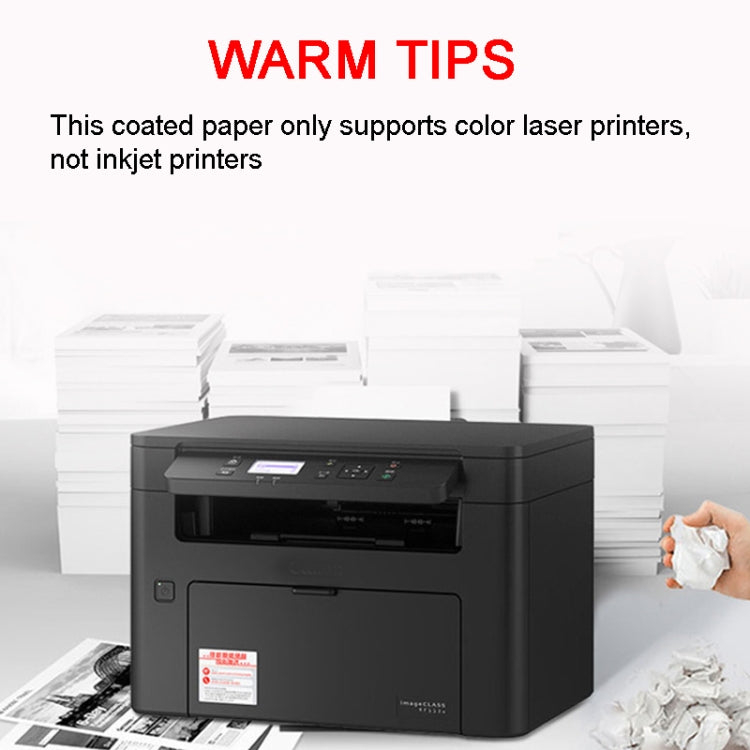 A4 100 Sheets Colored High Gloss Coated Paper Support Double-sided Printing For Color Laser Printer