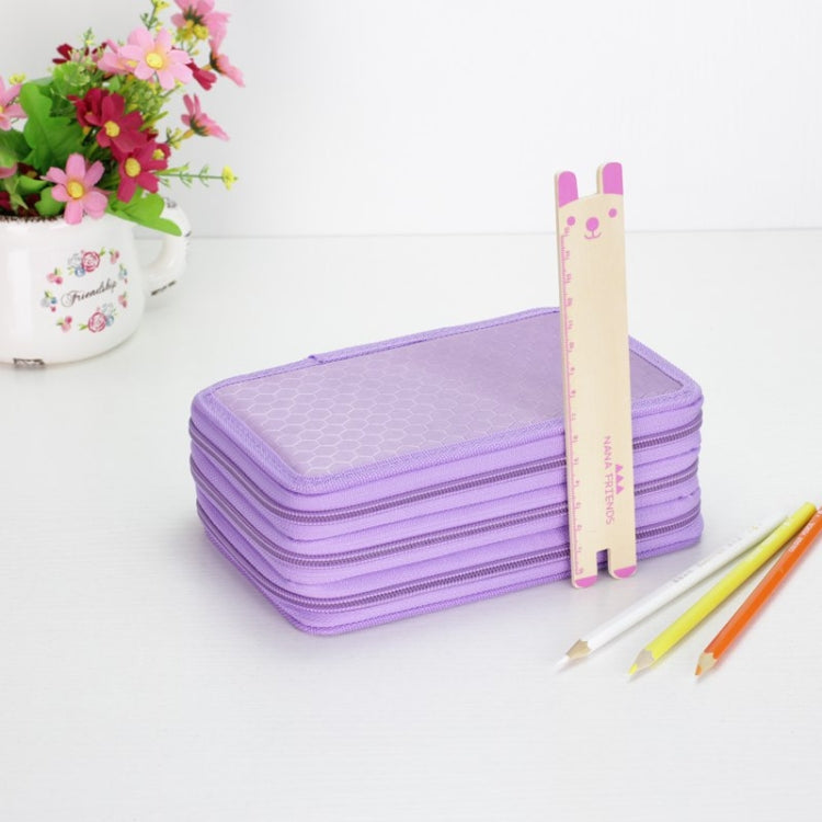 52 Holes 3 Layers Oxford School Pencil Case Large Pen Bag Box