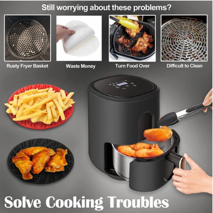 Air Fryer Reusable Silicone Liner Mat Non-Stick Steamer Pad Kitchen Accessories