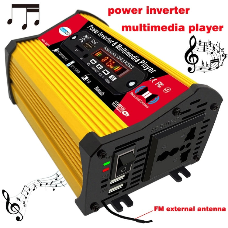 SOLIKE TECH 300W Inverter with Bluetooth MP3/FM Multimedia Player