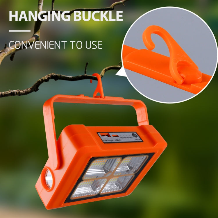 Solar Flood Light Portable Flashlight Emergency Work Light