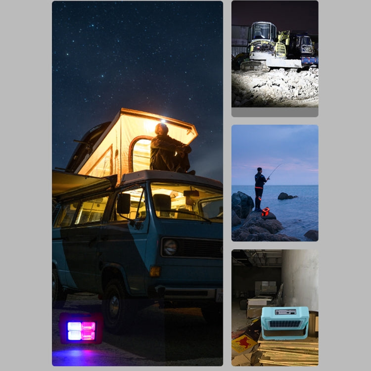 Solar Flood Light Portable Flashlight Emergency Work Light