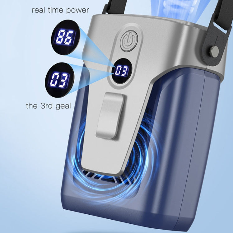 Outdoor Portable Waist High Wind Leafless Hanging Neck Fan With Power Function