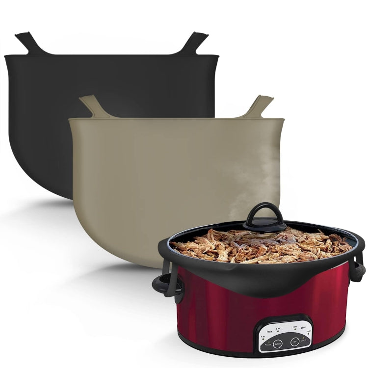 6QT Silicone Slow Cooke Liners Reusable Leakproof Crock Pot Liners