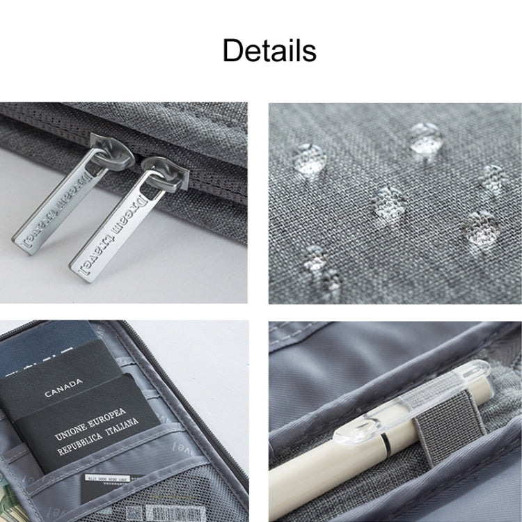 Travel Waterproof Dustproof Portable Passport Document Bag