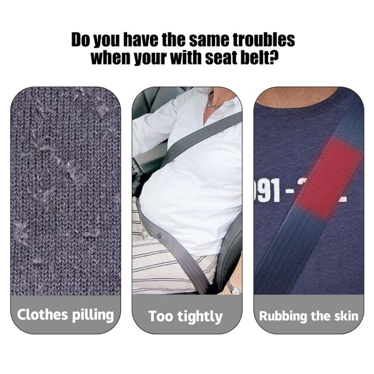 1pair Car Plush Seat Belt Embroidered Shoulder Pad Cover