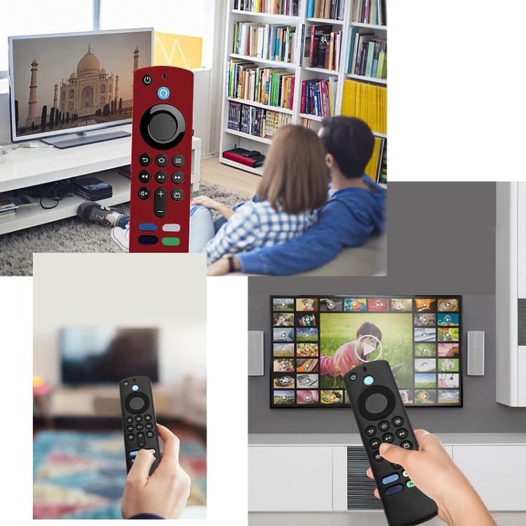2pcs Remote Control Case For Amazon Fire TV Stick 2021 ALEXA 3rd Gen With Airtag Holder
