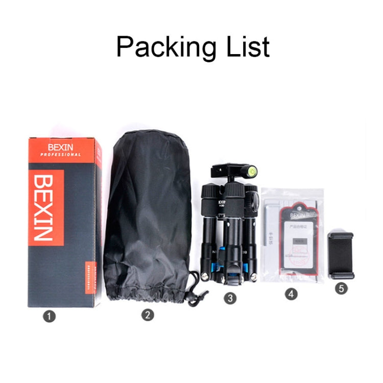 BEXIN V30 Adjustable Aluminum Alloy Desktop Camera Tripod Mini Portable Folding Live Tripod