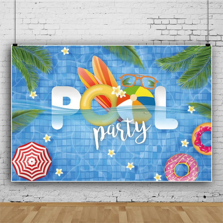 80x120cm Summer Pool Party Decoration Backdrop Swimming Ring Photography Background Cloth