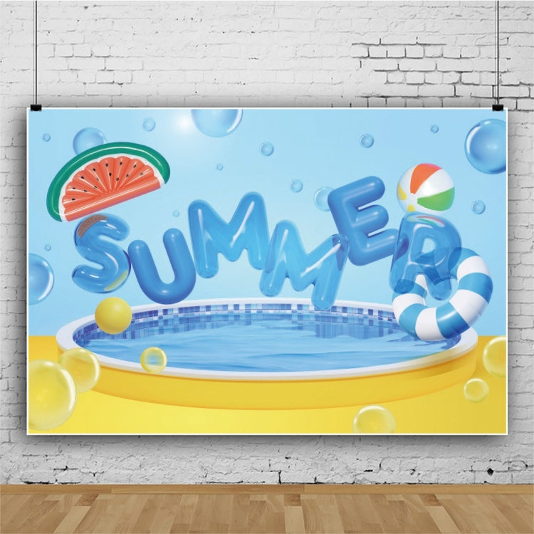 80x120cm Summer Pool Party Decoration Backdrop Swimming Ring Photography Background Cloth