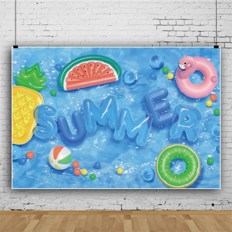 80x120cm Summer Pool Party Decoration Backdrop Swimming Ring Photography Background Cloth