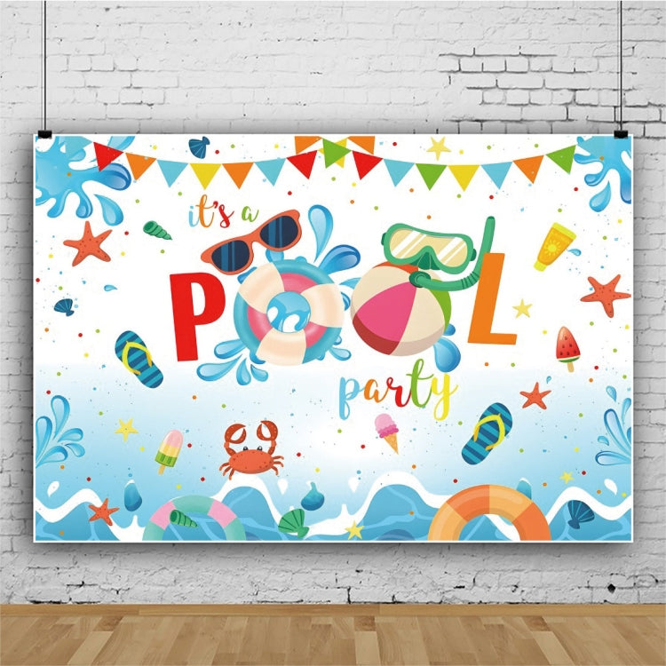 80x120cm Summer Pool Party Decoration Backdrop Swimming Ring Photography Background Cloth