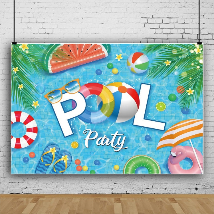 80x120cm Summer Pool Party Decoration Backdrop Swimming Ring Photography Background Cloth