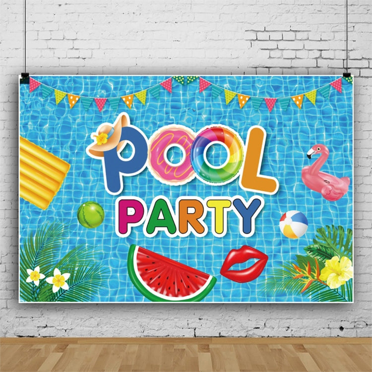 80x120cm Summer Pool Party Decoration Backdrop Swimming Ring Photography Background Cloth