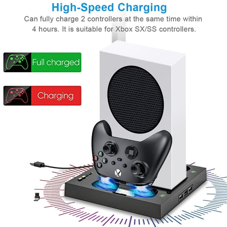 Iplay For Xbox Series S Host Cooling Bracket Handle Charging Base