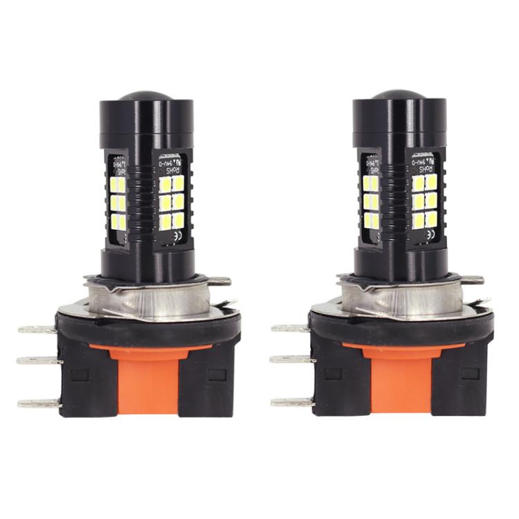 1pair Automotive High-power LED White Light Fog Lamp, H15