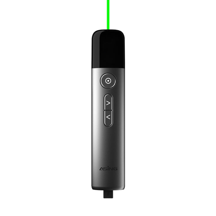 ASiNG LED LCD Screen High Power Bright Green Laser Pointer PPT Speech Instructions Page Presenter