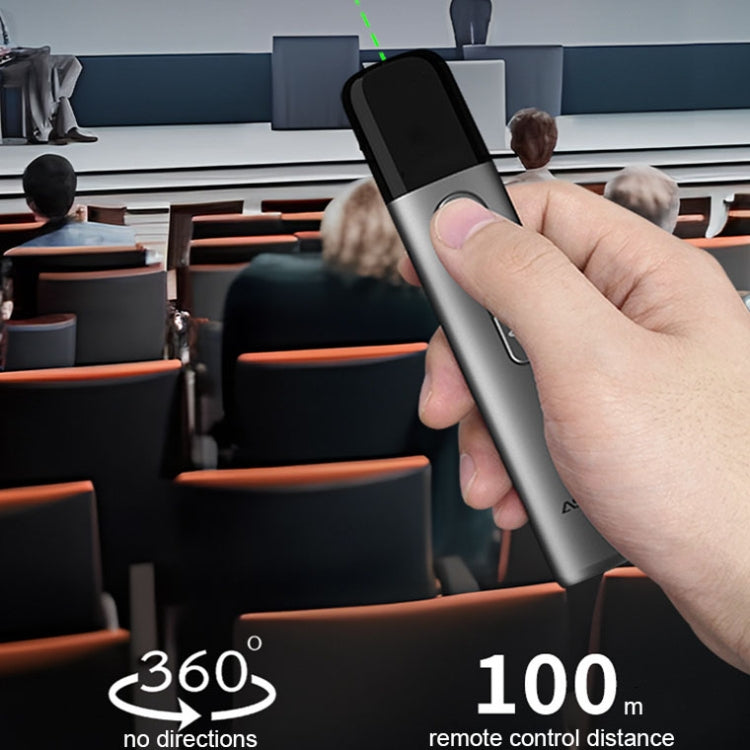 ASiNG LED LCD Screen High Power Bright Green Laser Pointer PPT Speech Instructions Page Presenter