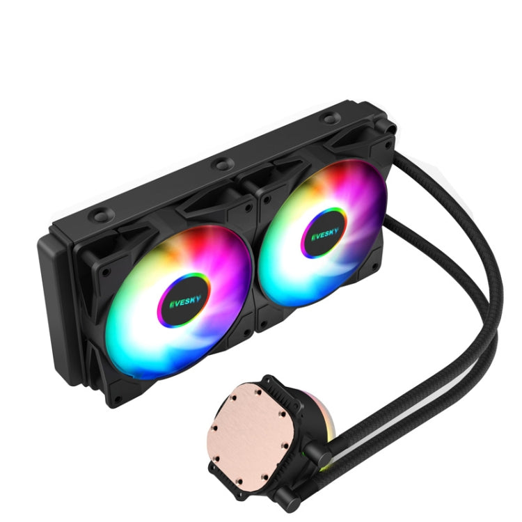 EVESKY  Water Cooler Cpu Fan RGB Fan Liquid Heatsink Integrated Radiator