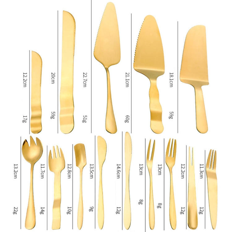 Stainless Steel Cake Moon Cake Knife Fork Dessert Cake Baking Tools