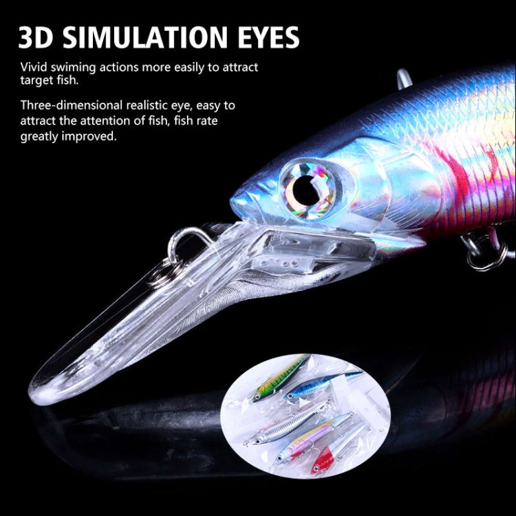 HENGJIA 18cm 41g Sinking Floating Minnow Fishing Lure Long Tongue Lure Bait, MI207 (3), MI207 (4), MI207 (1), MI207 (2)