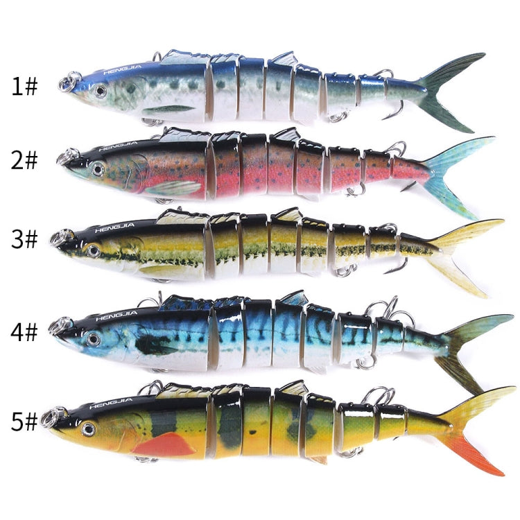 HENGJIA 17.8cm 38g 8 Section Fish Fake Bait, JM036 (3), JM036 (4), JM036 (5), JM036 (1), JM036 (2)