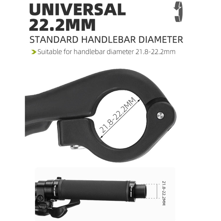 WEST BIKING Bike Cow Horns Fluorescent Deputy Handle Riding Equipment