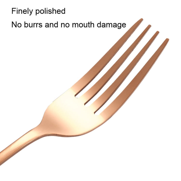 16pcs/set Carton Boxed Gold-Plated Stainless Steel Knife and Fork Set Western Cutlery