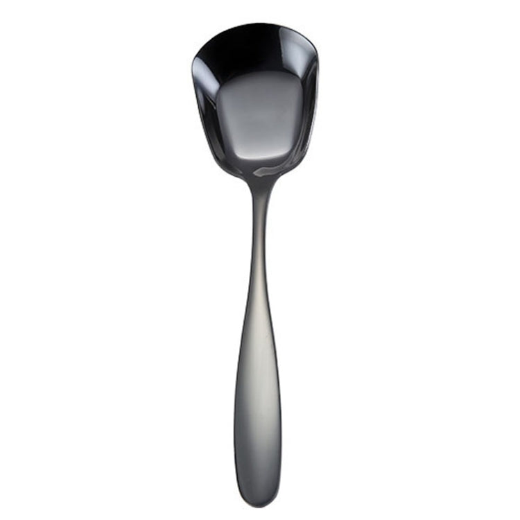 Small 304 Stainless Steel Spoon Glossy Thickened Flat Head Flat Bottom Serving Spoon