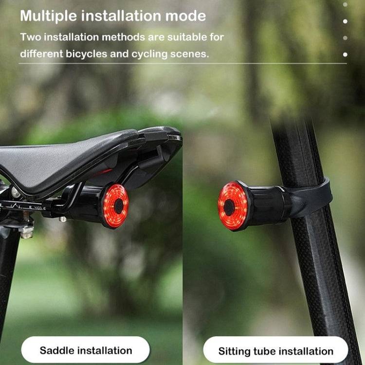 WEST BIKING Bicycle USB Charging Smart Brake Sensor Warning Tail Light