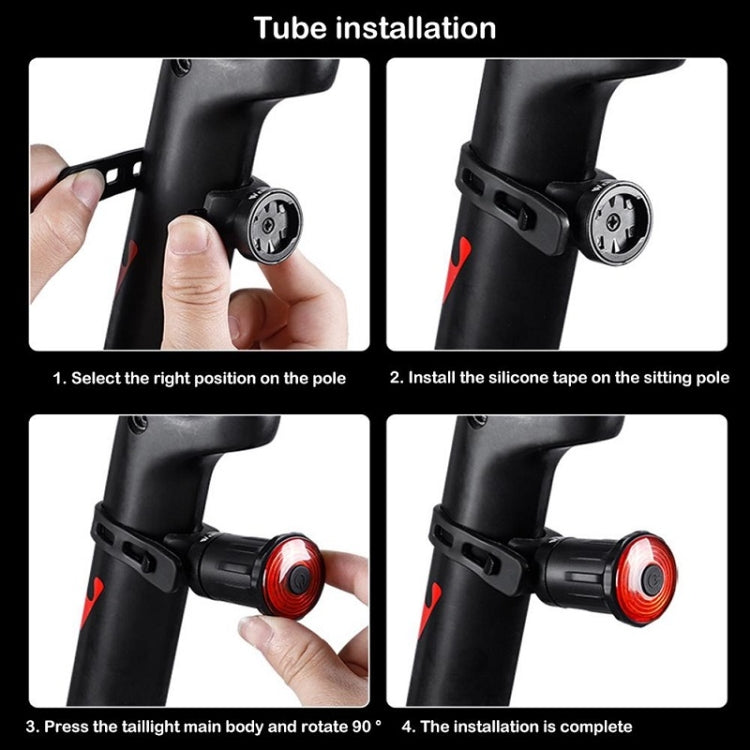 WEST BIKING Bicycle USB Charging Smart Brake Sensor Warning Tail Light