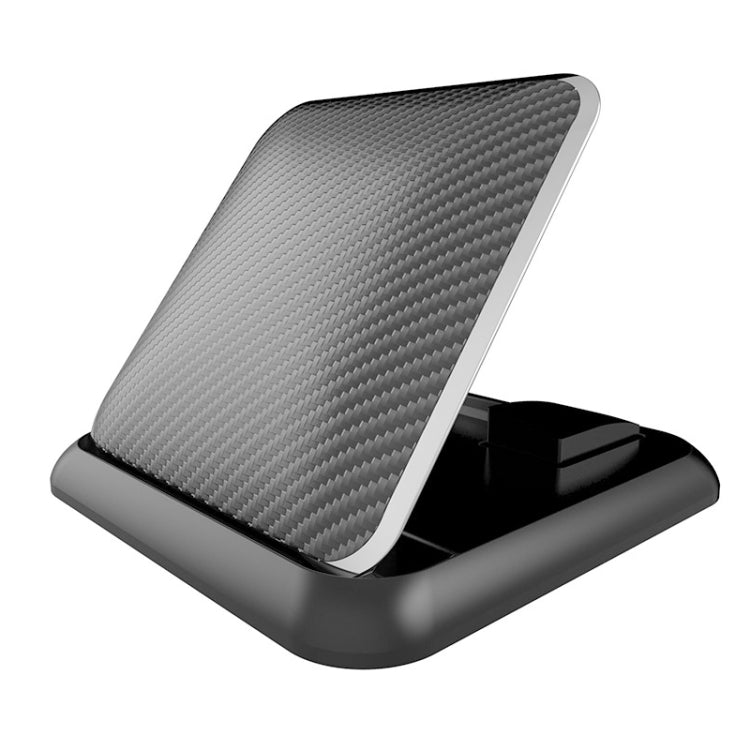 Car Mobile Phone Holder Carbon Fiber Pattern Silicone Dashboard Holder