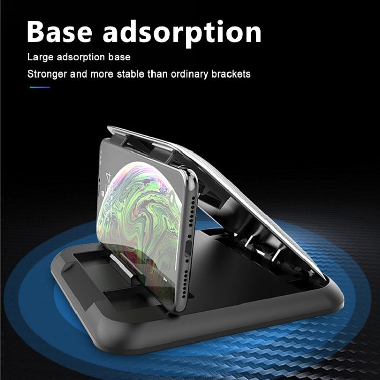 Car Mobile Phone Holder Carbon Fiber Pattern Silicone Dashboard Holder