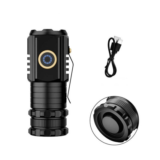 3 LED Mini Flashlight Rechargeable Waterproof 2000LM Super Bright Torch