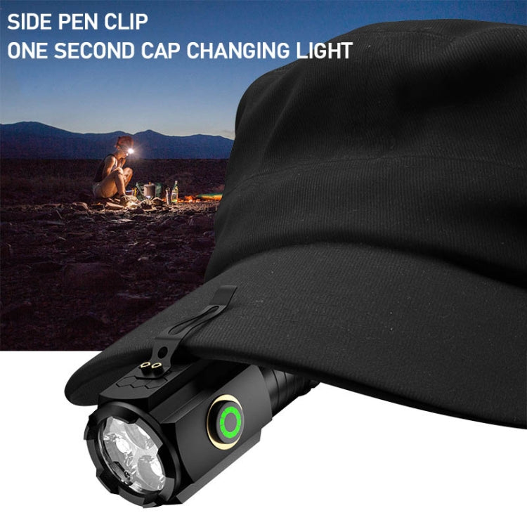 3 LED Mini Flashlight Rechargeable Waterproof 2000LM Super Bright Torch