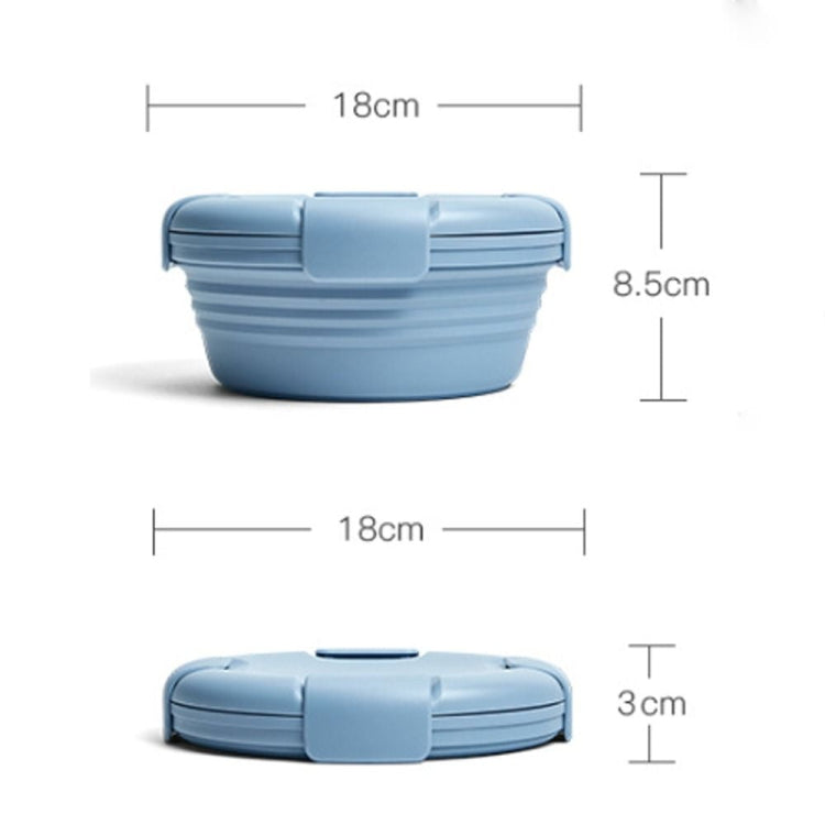 1100ml Silicone Folding Lunch Box  Travel Bowl Microwave & Dishwasher Safe