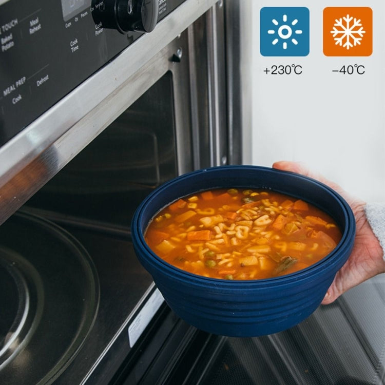 1100ml Silicone Folding Lunch Box  Travel Bowl Microwave & Dishwasher Safe